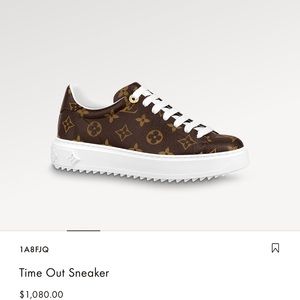 The Time Out sneaker is crafted from Louis Vuitton's signature Monogram canvas